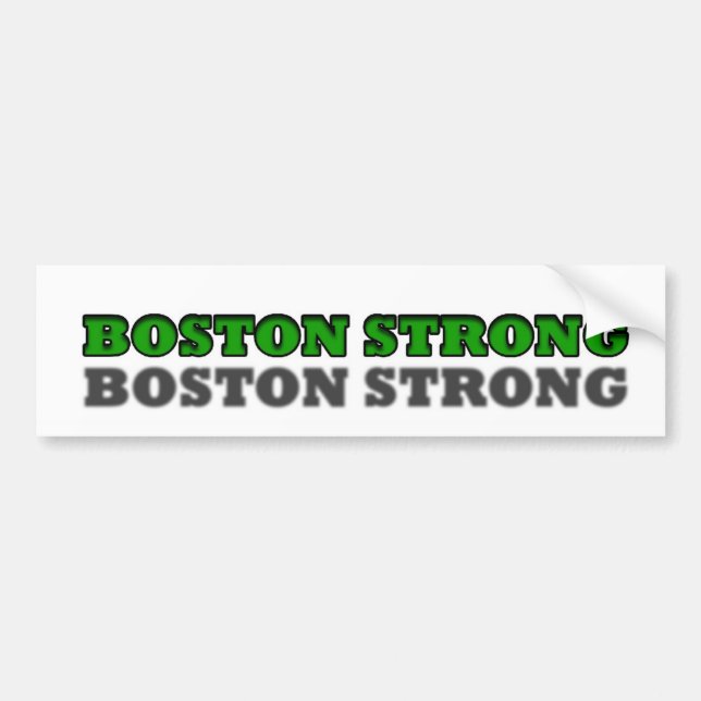 Boston Strong Bumper Sticker (Front)