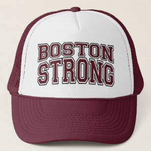 BOSTON STRONG College Style Trucker Hat