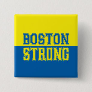 Boston Strong Graphic Style 2 Inch Square Button