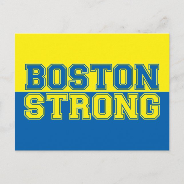 Boston Strong Graphic Style Postcard (Front)