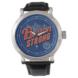 Boston Strong in red and blue dial decor Watch