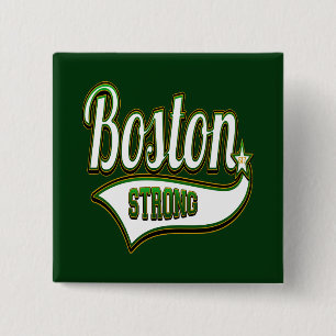 Boston Strong Irish GREEN 2 Inch Square Button