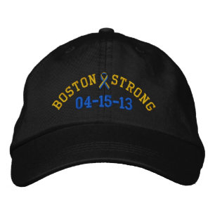 Boston Strong Ribbon 04-15-13 Embroidery Cap