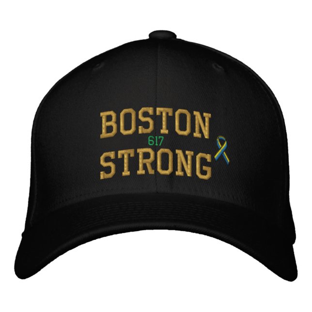 Boston Strong Ribbon Edition Embroidered Hat (Front)