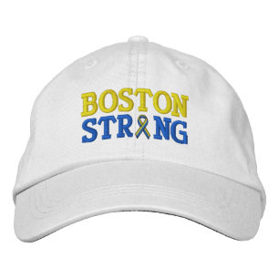 Boston Strong Ribbon Embroidery Cap
