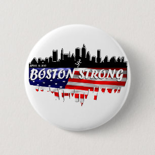 Boston Strong Run 2 Inch Round Button