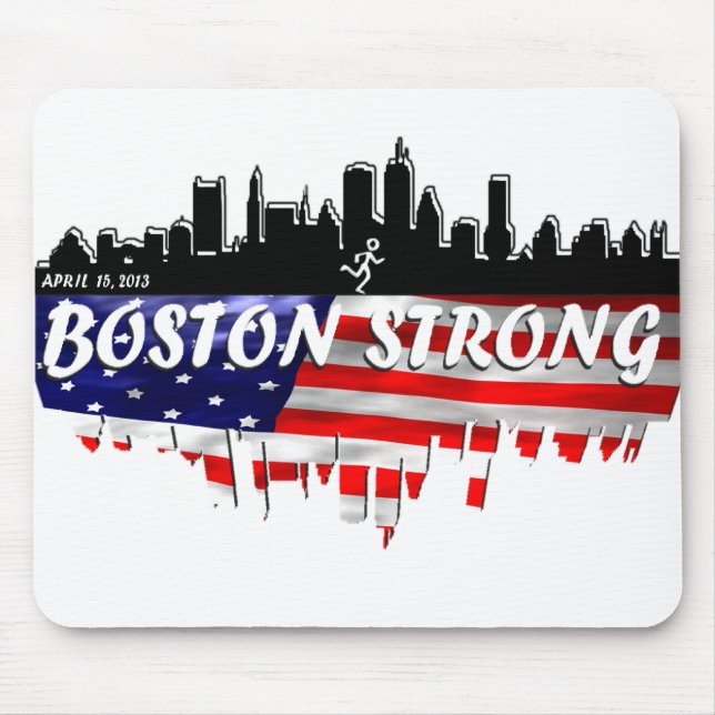 Boston Strong Run Mouse Pad (Front)