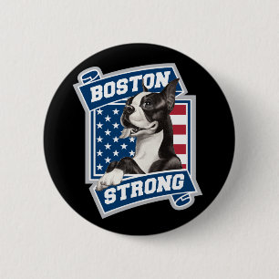 BOSTON STRONG TERRIER crest style 2 Inch Round Button