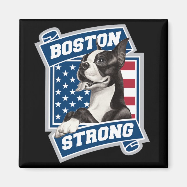 BOSTON STRONG TERRIER MAGNET (Front)