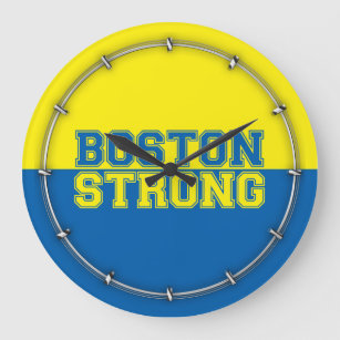 Boston Strong Time Large Clock