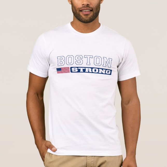 BOSTON STRONG U.S. Flag T-shirt (Front)