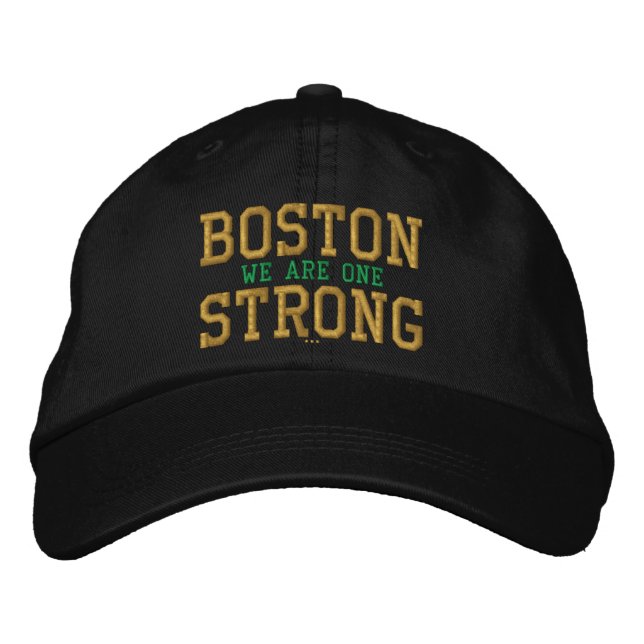 Boston Strong We Are One Embroidered Cap (Front)