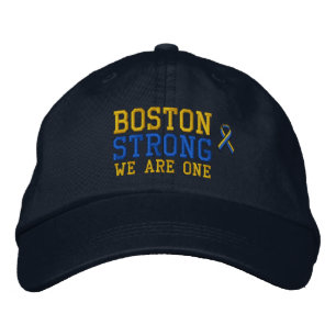 Boston Strong WE ARE ONE Ribbon Edition Embroidered Hat