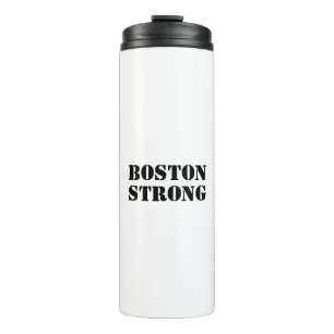 "Boston Strong" white black Thermal Tumbler