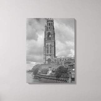Boston Stump and River Welland, Lincolnshire Canvas Print