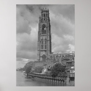 Boston Stump and River Welland, Lincolnshire Poster
