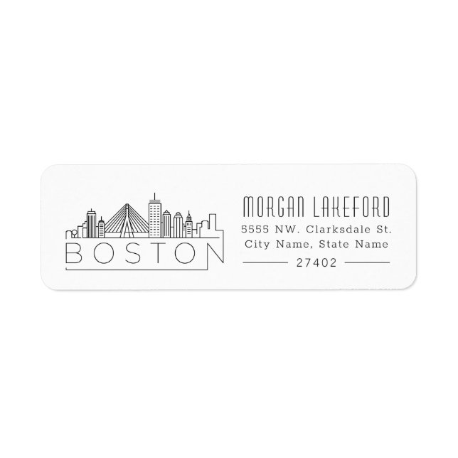 Boston Stylisé Skyline | (Devant)