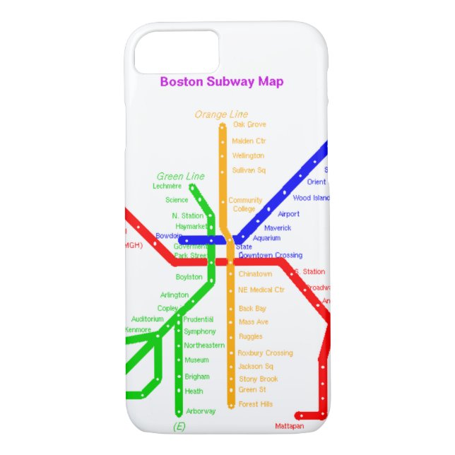 Boston subway Mate Case (Back)