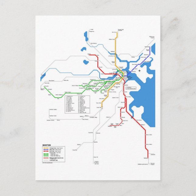 Boston subway postcard (Front)