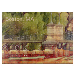 Boston Swan Boats Summer Filter Cutting Board
