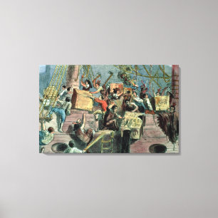 Boston Tea Party, 16th December 1773 Canvas Print