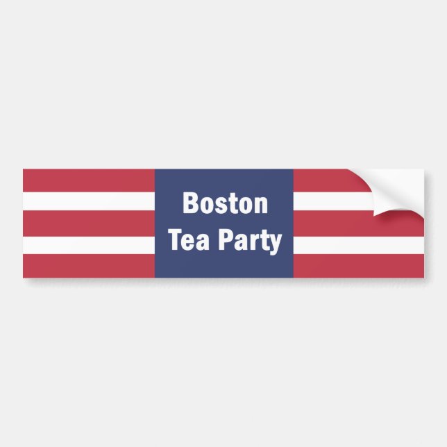 Boston Tea Party Bumper Sticker  (Front)