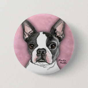 Boston Terrier 2 Inch Round Button