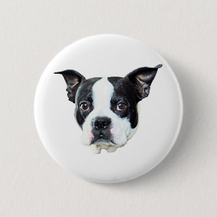Boston Terrier 2 Inch Round Button