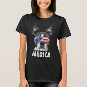 Boston Terrier 4 juillet T-shirt Merica Hommes Fem