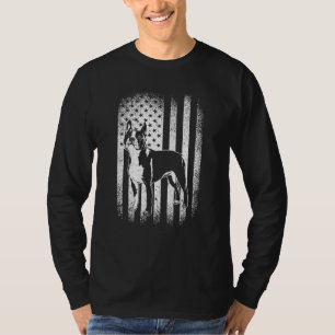 Boston Terrier American Flag Dog Dad Dog Mom T-Shirt