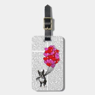Boston Terrier And Balloons Luggage Tag