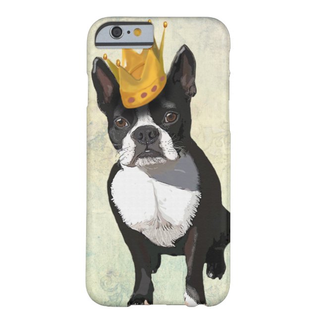 Boston Terrier and Crown Case-Mate iPhone Case (Back)