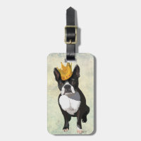 Boston Terrier and Crown