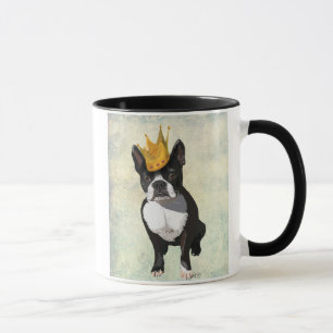 Boston Terrier and Crown Mug