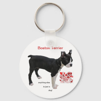 Boston Terrier Anything Else is Just a Dog Keychain