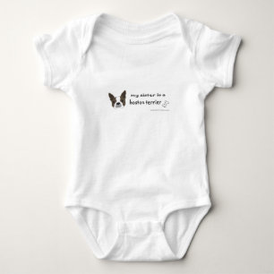 boston terrier baby bodysuit