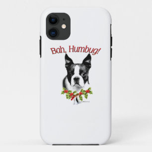 Boston Terrier Bah Humbug iPhone 11 Case