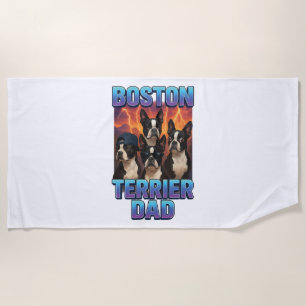 Boston Terrier Beach Towel