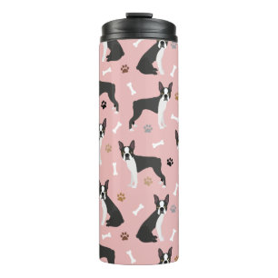 Boston Terrier Bones and Paws Thermal Tumbler