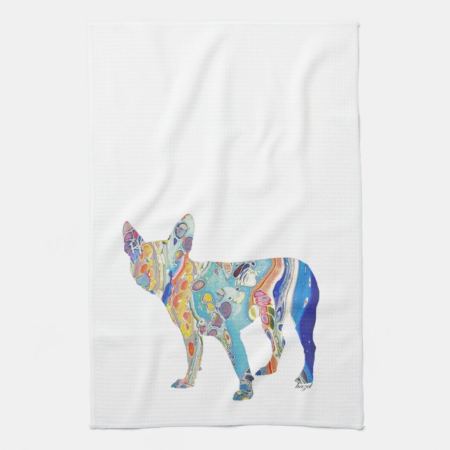 Boston Terrier, Boston Terrier Kitchen Towel (Vertical)