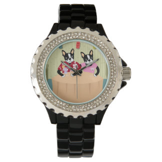 Boston Terrier Boy & Girl Watch