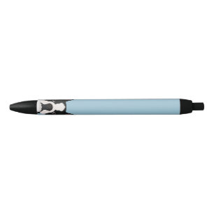 boston terrier cartoon black ink pen