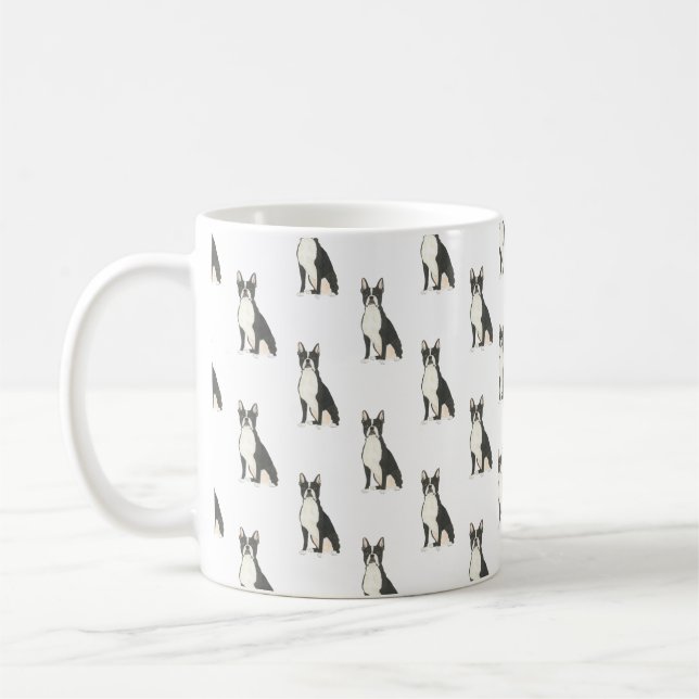 Boston Terrier Coffee Mug (Left)