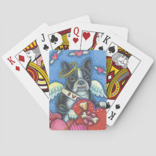 BOSTON TERRIER Cupid PLAYING CARDS Poker