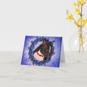 Boston Terrier Customizable Note Card