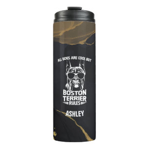 Boston terrier Cute Gift for Dog Dad Dog Mom Thermal Tumbler