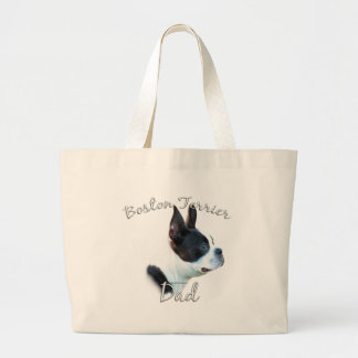 Boston Terrier Dad 2 Large Tote Bag