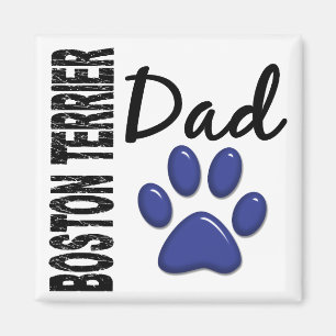 Boston Terrier Dad 2 Magnet