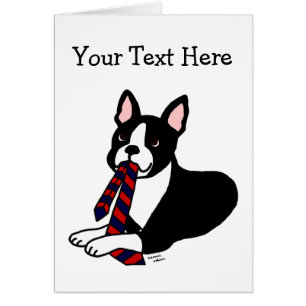 Boston Terrier Daddy avec Cravate 2