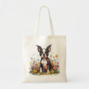 Boston Terrier dans le Sac fourre-tout Bloom